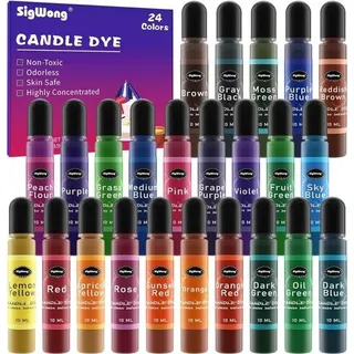 Famanu Kerzenfarbe Set – 24 lebendige Farben