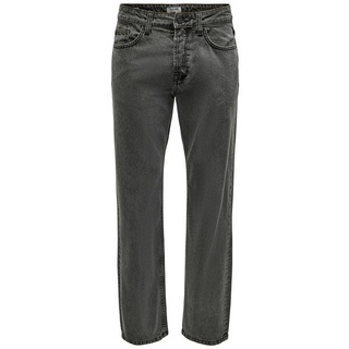ONLY & SONS Stoffhose ONLY & SONS Edge Herren Loose Fit Jeans Hose mit Waschung 22022800 Freizeit-Hose Schwarz schwarz W31/L32