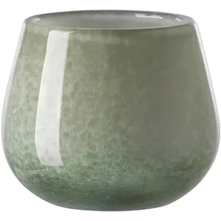 Fink Kerzenhalter Vase MARLY Salbei Glas 9,5cm
