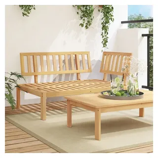 vidaXL Garten-Ecksofa Loungeset braun