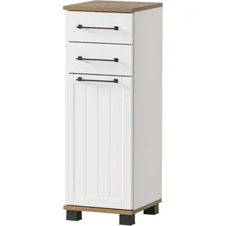 Schildmeyer Jelda Unterschrank 30,3 x 88,1 x 32,6 cm Weiß/Eiche