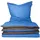 Renforcé blau/anthrazit 135 x 200 cm + 80 x 80 cm