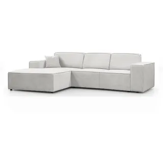 beautysofa Eckcouch 267 cm Beige