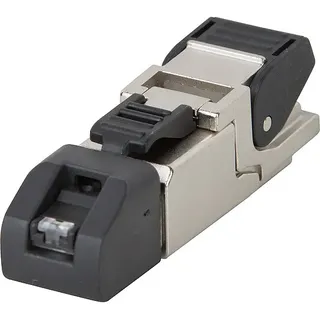Telegärtner 100023038 RJ45 Stecker CAT 6A geschirmt 100023038 Stecker, gerade Polzahl Sensoren 8P8C Metall 1 St.