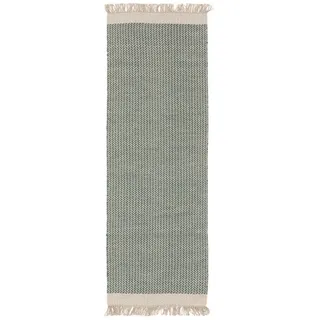 benuta pure Kim Wollteppich 70 x 200 cm Grün/Mint