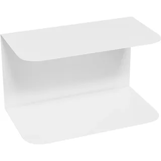 [en.casa] Wandregal 40 x 23 x 23 cm Weiß