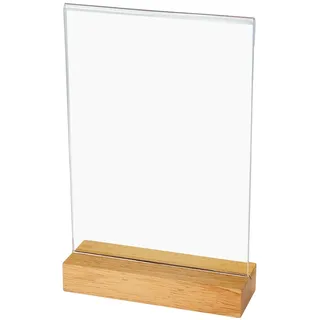 HMF Acryl Tischaufsteller DIN A5 Hochformat 1 St. Glasklar