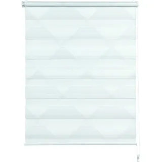 GARDINIA Doppelrollo Triangle 60 x 150 cm grau/weiß