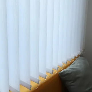 FENGSHOUU Vertikaljalousie 98mm Lamellenvorhang Schiebevorhang,Komplettset Vertikaljalousie,Durchscheinend Verdunkelungsjalousie,für Zuhause Büro,Inklusive Zubehör,Breite×Höhe (150cm x 260cm)