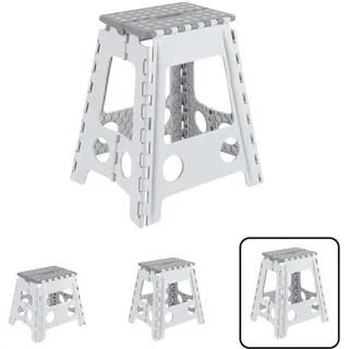 ARREGUI Kleiner Klapphocker 45 x 45 x 45 cm Weiß
