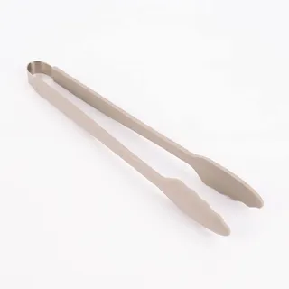Kochblume Gourmetzange | Premium-Silikon & BPA frei| Hitzebeständig | Spülmaschinenfest | 33,5cm | Farbe: taupe
