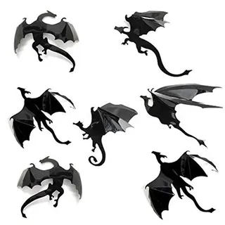 Drachen Wandaufkleber Wandtattoo Drache Wanddeko 3D Spiel Aufkleber Gothic Wandsticker Party Dekoration DIY Home Deko Halloween Wandaufkleber