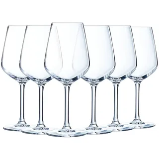 Luminarc - Vinetis Collection – 6 Stielgläser 50 cl – modernes und elegantes Design – verstärkte Verpackung, Trnasparent