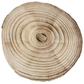 Macosa Home Dekofigur, Deko-Baumscheibe Ø29 cm Dekoscheibe aus Paulownia-Holz naturbelassen mit Rinde Dekoscheibe Holz Holzscheibe rund Holzkreis braun