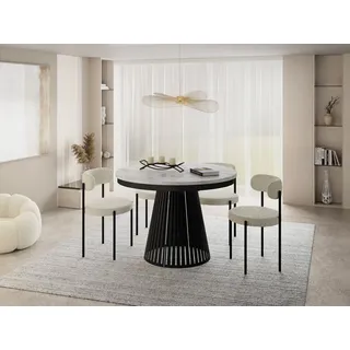 WFL GROUP Naro Ø 120 cm weiß