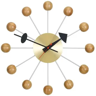 Vitra - Ball Clock Wanduhr, Kirschbaumholz