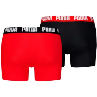 Puma Everyday Basic Boxershorts Rot/Schwarz M 2er Pack