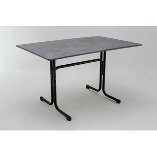 Müller DARK SLATE Gartentisch Klapptisch HPL-Platte 120x80cm klappbar