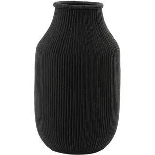 Light & Living Bodenvase MOKADO, Schwarz - Kunststoff - H 50 cm