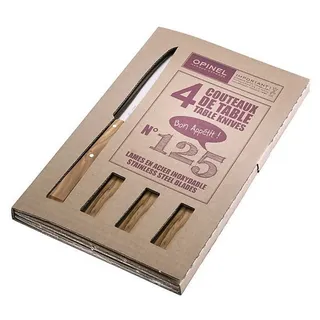 Opinel Bon Appetit Messerset 4-tlg. Braun/Grau/Silber