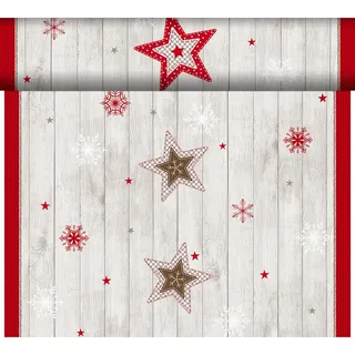 Duni Dunicel® Tête-à-Tête-Tischläufer 0,4 x 24 m Cozy Winter, 4 Stk/Krt (4 x 1 Stk)