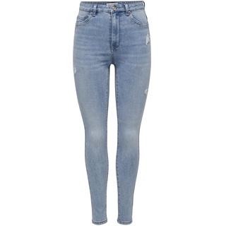Only Jeans - Onlrose HW Skinny DNM GUA058 - W26L30 bis W34L30 - für Damen - Größe W32L30 - blau - W32L30