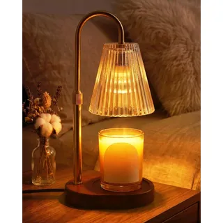 Lamptobe Kerzenwärmer Lampe Candle Warmer mit Timer und Dimmer, Elektrische Duftlampe Geburtstagsgeschenk für Frauen Mama Freundin, Dekoration Wohnzimmer Schlafzimmer, mit 2 Birnen
