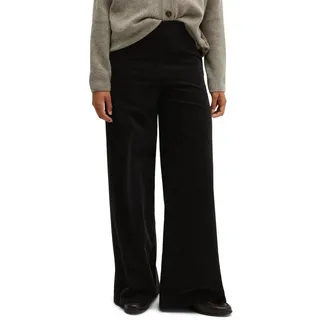 Marc O'Polo Samthose MARGO WIDE Model Margo wide aus Organic Cotton-Stretch schwarz 34