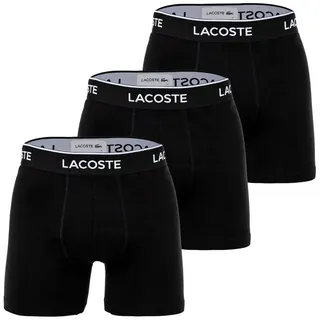 Lacoste Boxer Herren Boxershort 3er Pack Baumwolle (Packung, 3er Pack) schwarz 2XL