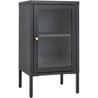 VCM Vitrine Dalby 38 x 35 x 70 cm Schwarz