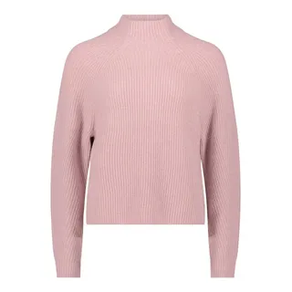 Betty&co Grobstrick-Pullover mit hohem Kragen Rosa 44