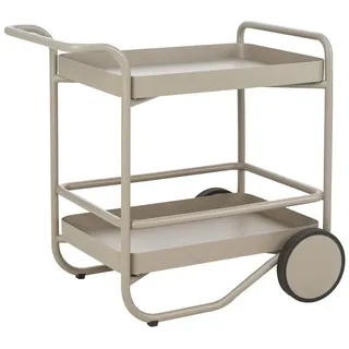 Brafab Servierwagen Trolly Aluminium Braun Khaki
