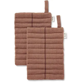 Ferm Living - Ito Topflappen, hazel (2er-Set)