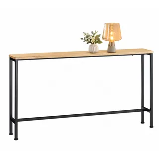 SoBuy FSB19 Konsolentisch 120x65x20 Natur/Schwarz