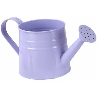 Milageto Mini-Gießkanne aus Metall, 24,5 x 11,5 cm, multifunktionaler rustikaler Blumentopf für den Balkon, Garten, Home Office, stabil, LILA