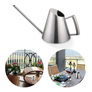 Mini-gießkanne 400 Ml Aus Gebürstetem Edelstahl Für Topfpflanzen – Langlebiges, Ergonomisches Design Für Drinnen Und Draußen