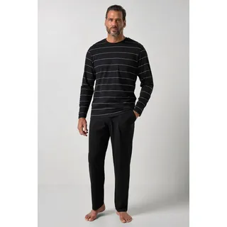 Jp1880 Schlafanzug Ringel Schwarz 5XL