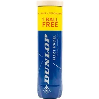 Dunlop - Fort Padel Padelbälle 3+1 PET - gelb