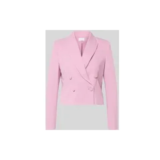 Zweireihiger Blazer mit Reverskragen, Rosa, 42