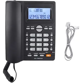 Schnurgebundenes Telefon Dual Port Erweiterungsset mit Anrufer ID Anzeige und Freisprecheinrichtung, Klarem Ton, LCD Display, Großen Tasten, Geräuschunterdrückung, Echtzeitdatum