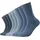 Comfort Baumwoll Crew Socken Blau 39-42