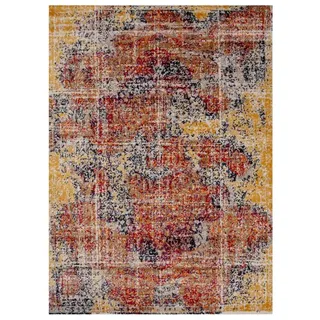 Vimoda Orientteppich Vintage Teppich Orientalisch Optik, Rechteckig, Meliert,modernen Farben, Läufer kurzflor braun 120 cm x 170 cm
