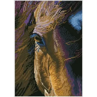 needle art world Diamond Painting Pferd braun