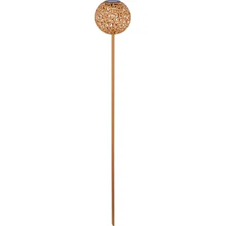 Dehner Kugelleuchte Kunststoff/Metall Ø 16 cm/H 120 cm 1 Stück bronze
