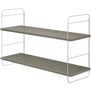 Dolle Wohnregale Wandregal Scala 80 x 45 cm Grau/Weiß