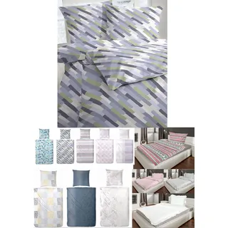 MB Warenhandel24 warme Winter Biber Feinbiber Flanell Baumwolle 135x200 + 80x80 cm 2 TLG teilig (172125-038), 2000+AF, Doppel