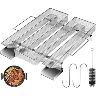 Kaltrauchgenerator Aus Edelstahl Mit Bürste Und Haken, Ideal Zum Grillen Und Räuchern Von Fleisch