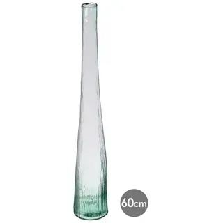 Glasvase Mit Streifen 1,5l 9x9x58,5 Cm