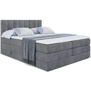 altdecor Boxspringbett mit Matratze und Topper, Polsterbett mit, H3- und H4- Höhe ca. 20 cm 180x200 cm, Schlafzimmer, Betten, Boxspringbetten