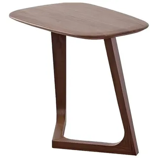 JVmoebel Couchtisch Eleganter Designertisch aus Holz und Metall in runder Form (Couchtisch), Made in Europa braun